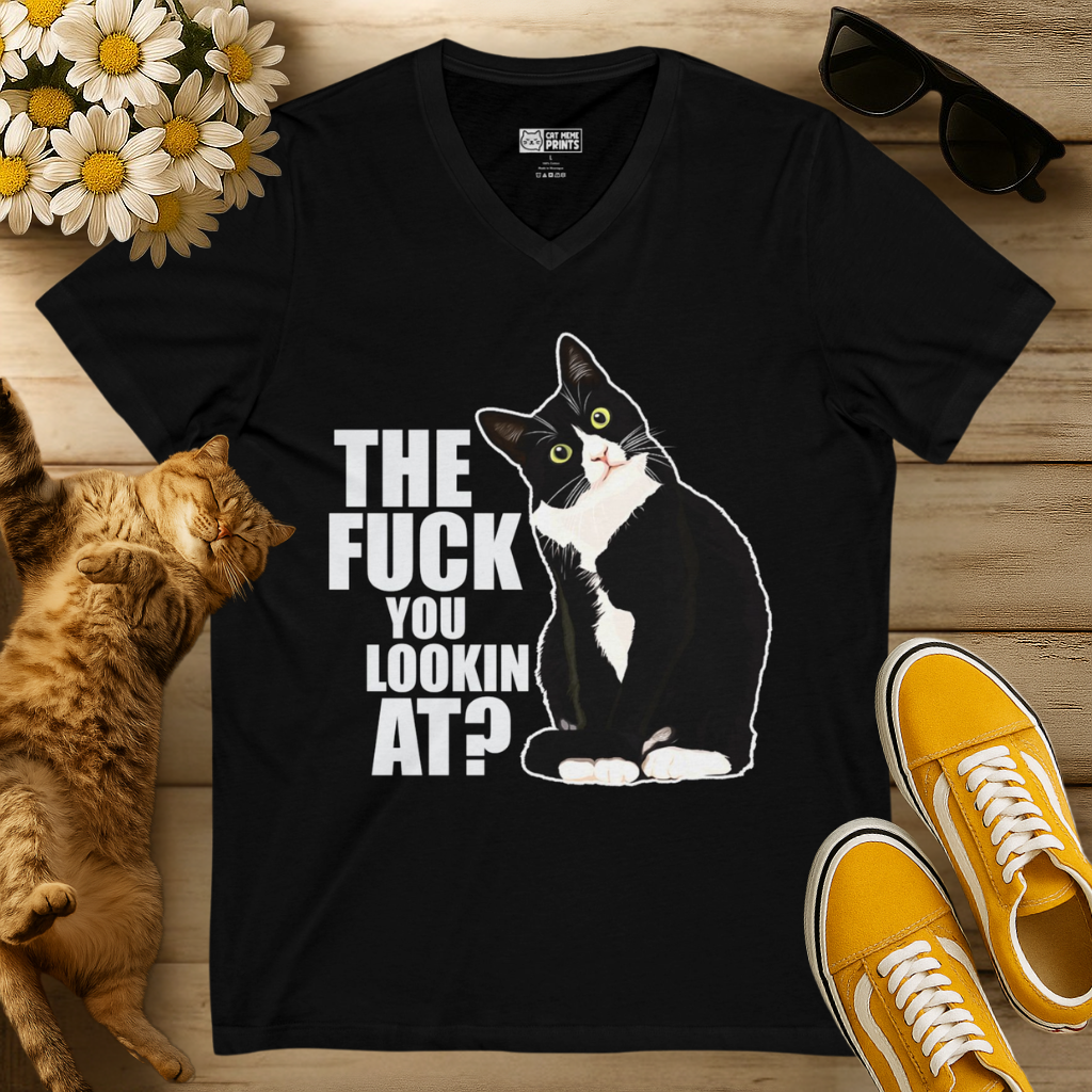 The Fuck You Lookin At? V-Neck T-Shirt