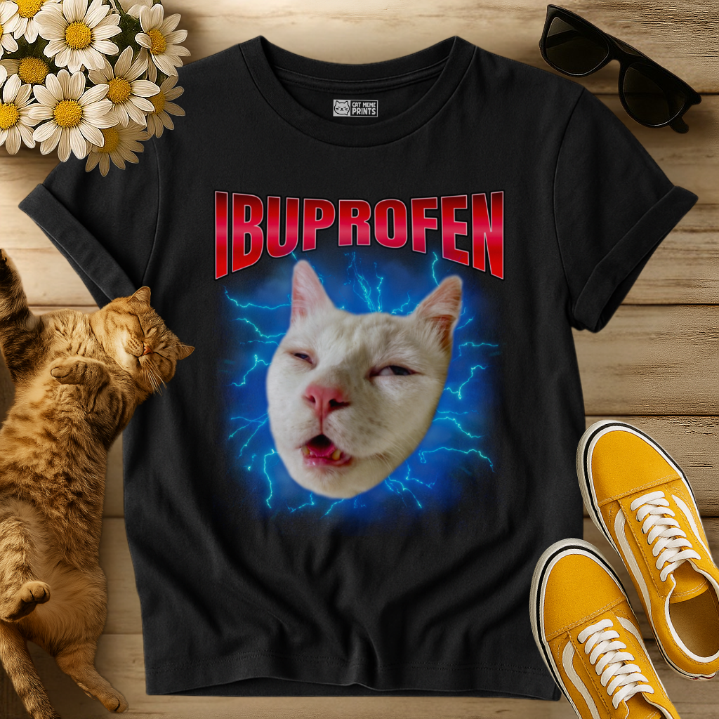 Ibuprofen Cat Meme T-Shirt