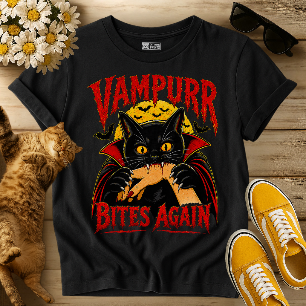 Cat Vampurr Bites Again T-Shirt