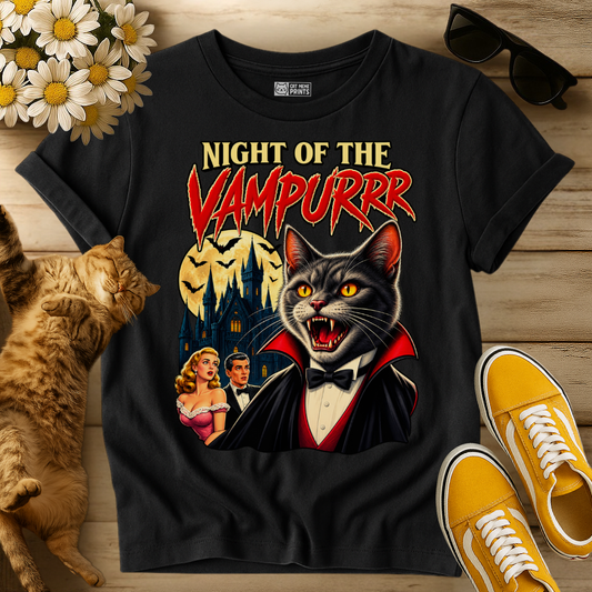 Night of the Vampurr Cat T-Shirt