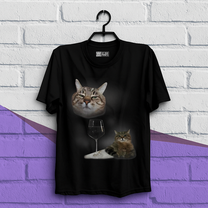 Cat Drinking Meme T-Shirt