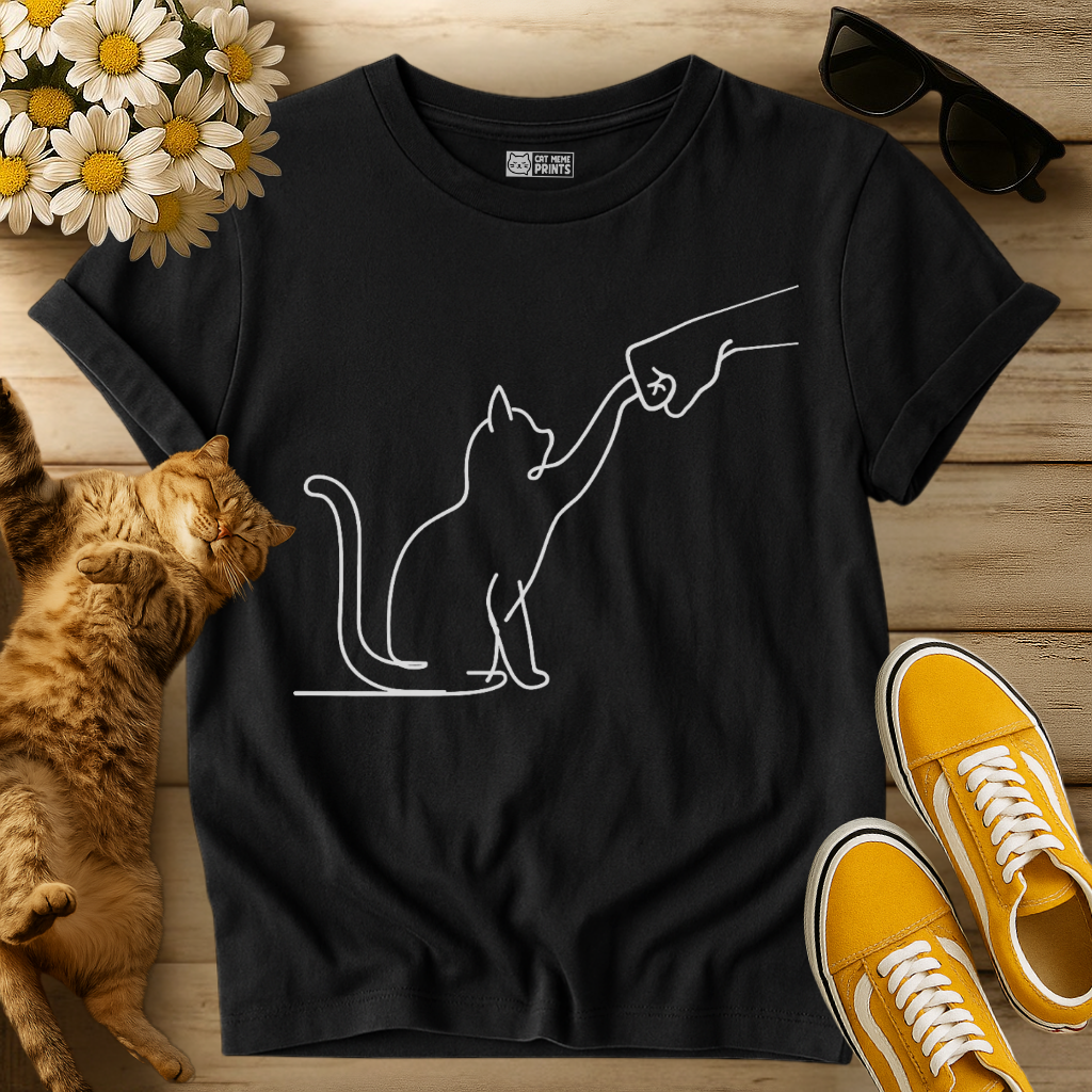 Cat Best Friend Fist Bump T-Shirt