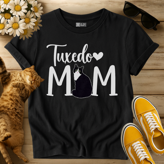 Tuxedo Cat Mom T-Shirt