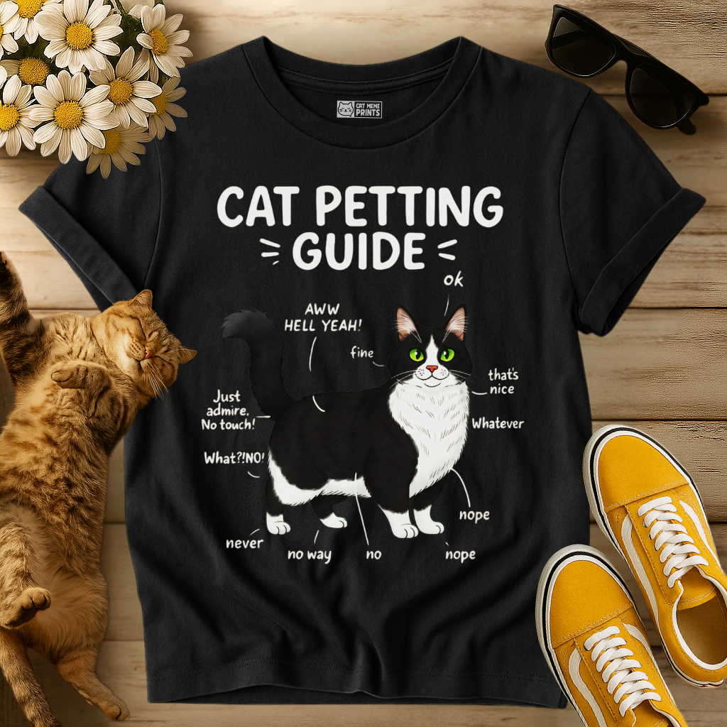 Cat Petting Guide T-Shirt