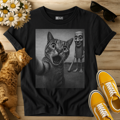Cat Selfie Tung Tung Tung Sahur T-Shirt