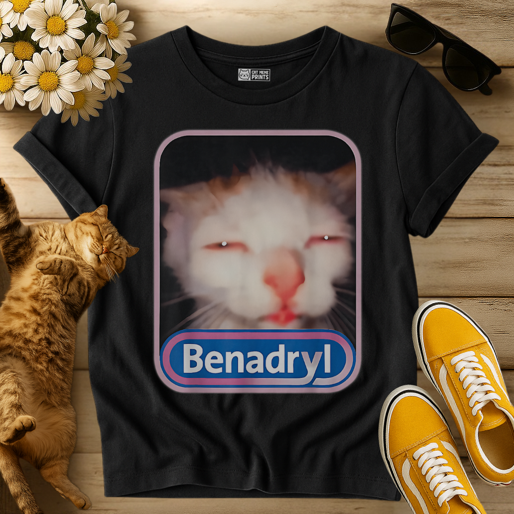 Benadryl Cat T-Shirt