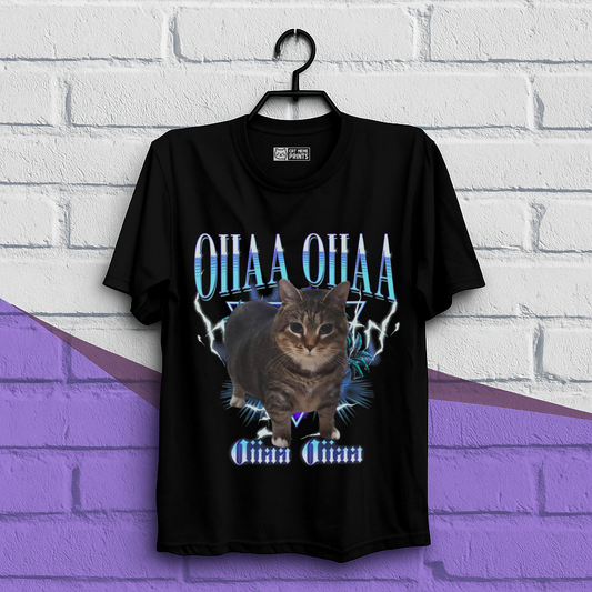 Spining Cat Oiiaa Oiiaa T-Shirt
