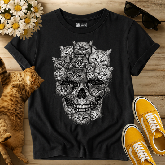 A Skull But It's Cats T-Shirt