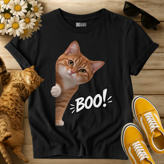 Orange Cat Boo T-Shirt