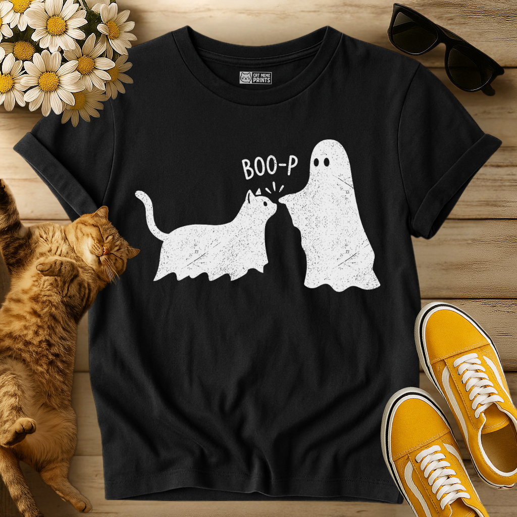 Boo-p Cat Ghost T-Shirt