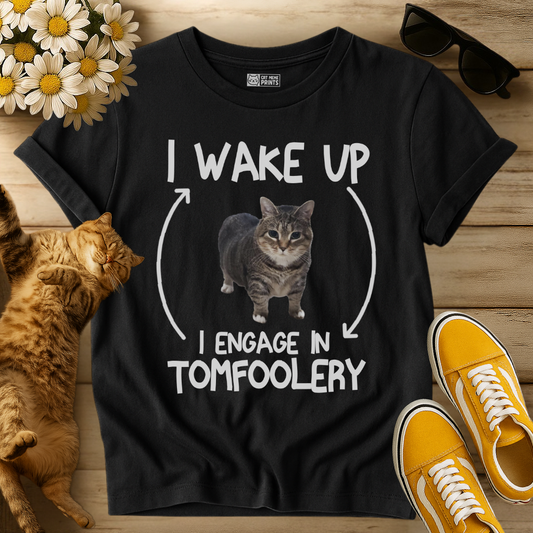 I Wake Up I Engage In Tomfoolery T-Shirt