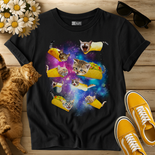Taco Cat Space Galaxy T-Shirt
