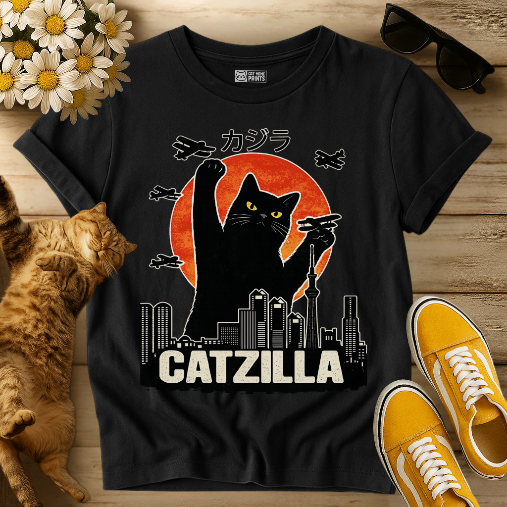 Funny Catzilla T-Shirt