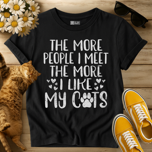 The More People i Met The More i Like My Cats T-Shirt