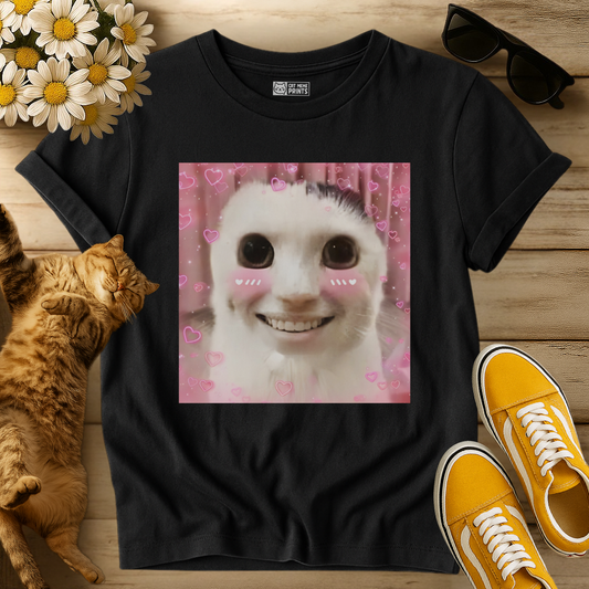 Goofy ahh Cat Meme T-Shirt
