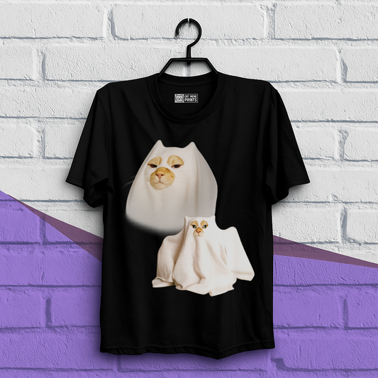 Ghost Cat Meme T-Shirt