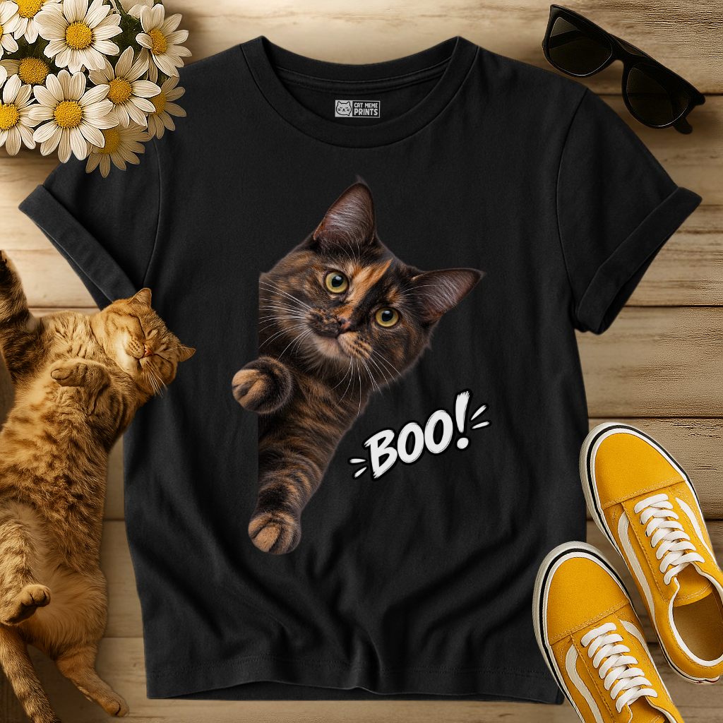 Tortoiseshell Cat Boo T-Shirt