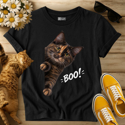 Tortoiseshell Cat Boo T-Shirt