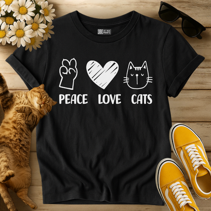Peace Love Cats T-Shirt