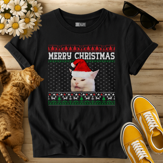 Cat Merry Christmas T-Shirt