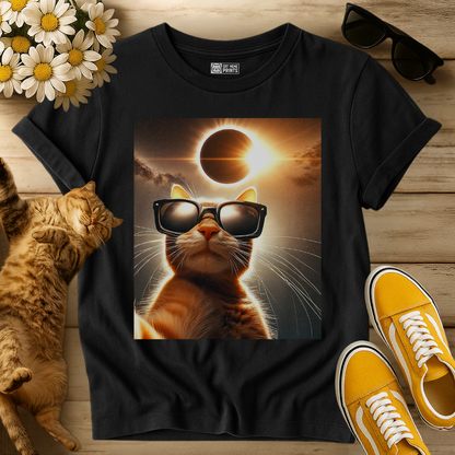 Cat Taking a Selfie with Solar T-Shirt