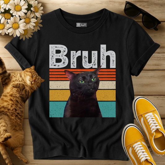 Bruh Cat Meme Vintage T-Shirt
