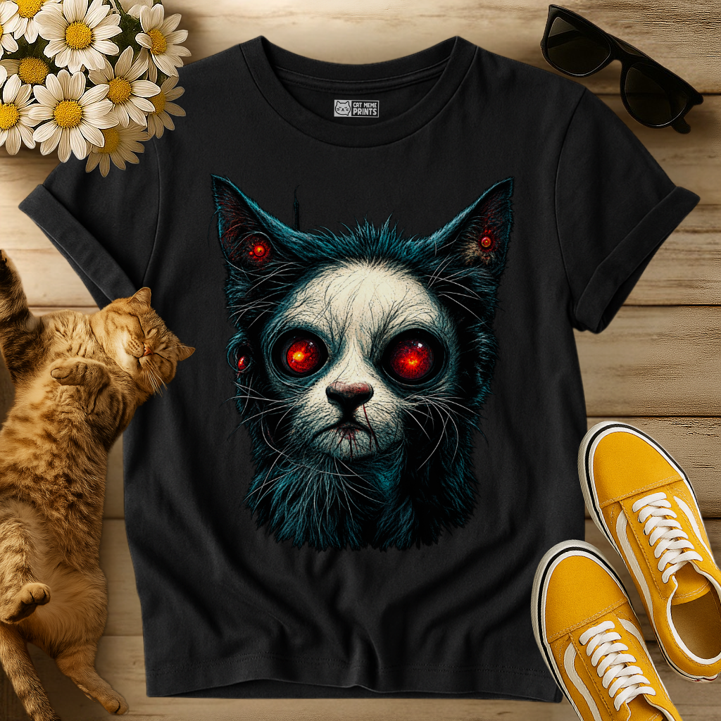 Zombie Cat Horror T-Shirt