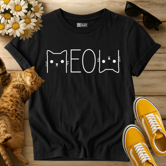 Cat Meow Graphic T-Shirt