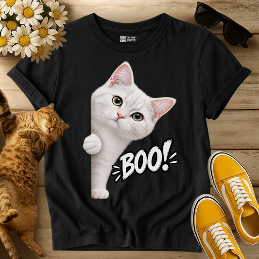 White Cat Boo T-Shirt