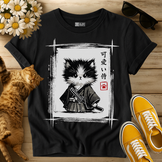 Samurai Cat Japanese T-Shirt