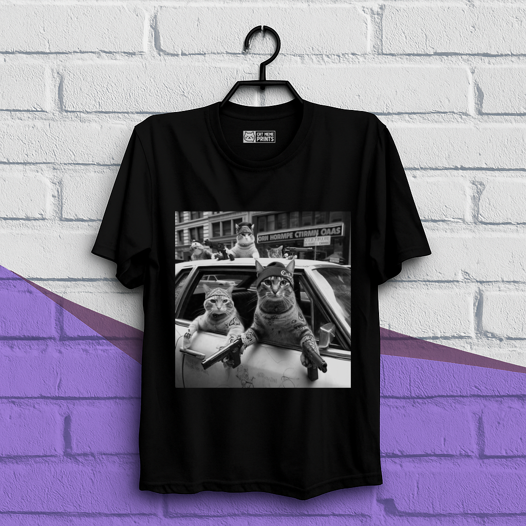 Gangster Cats Street T-Shirt