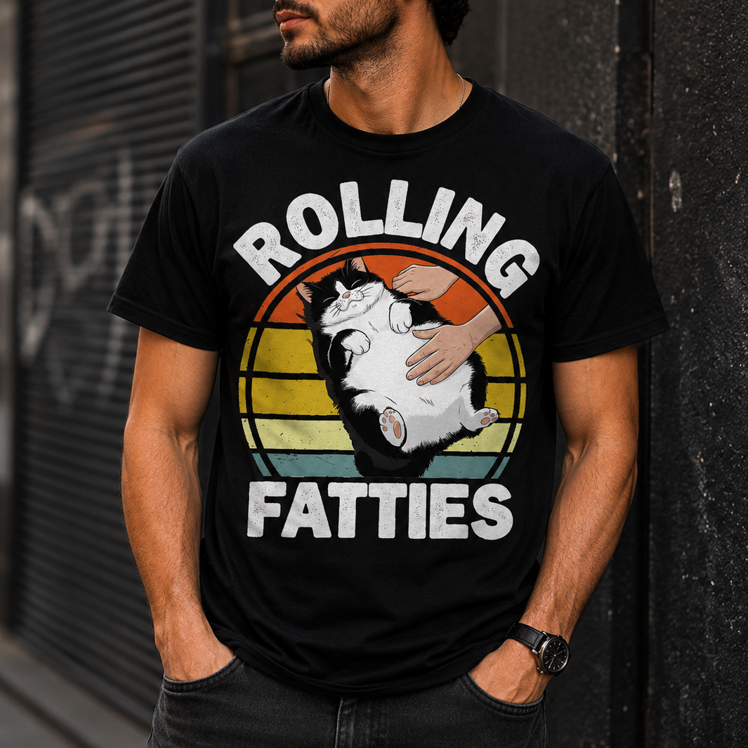 Cat Rolling Fatties T-Shirt