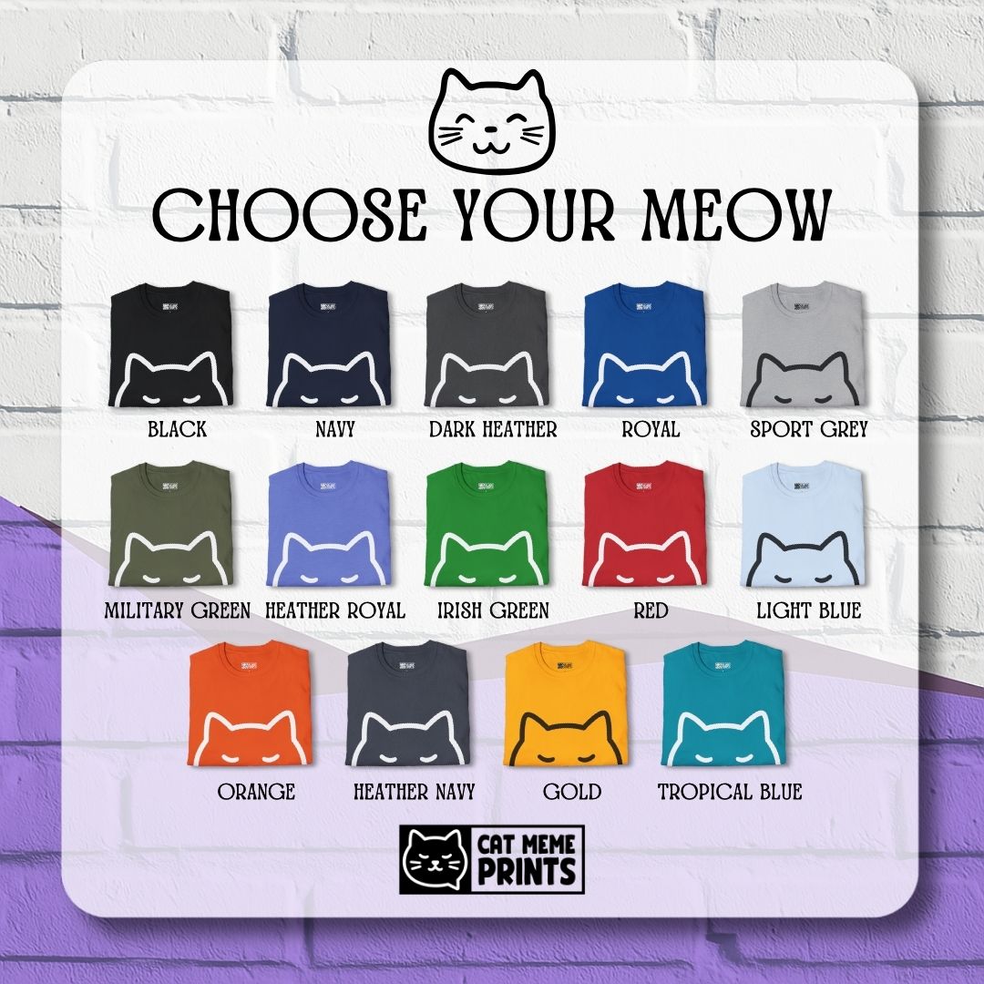 Christmas Cat Selfie with Abominable Snow Monster T-Shirt