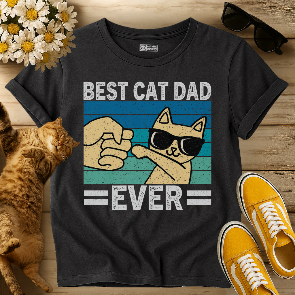 Best Cat Dad Ever T-Shirt