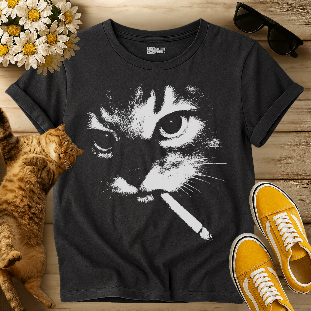 Smoking Cat T-Shirt