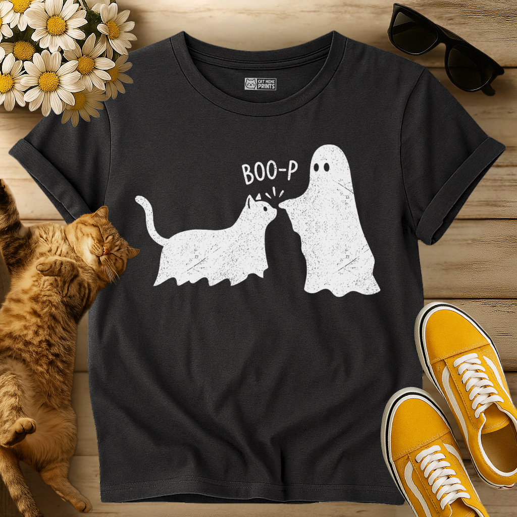 Boo-p Cat Ghost T-Shirt