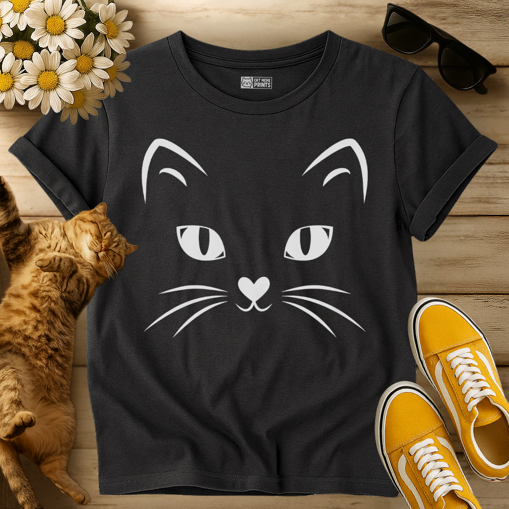 Cute Kitty Face T-Shirt