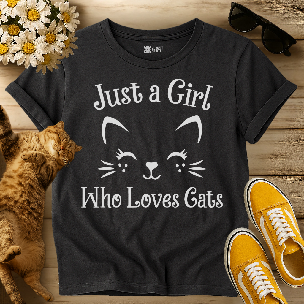 Just A Girl Who Loves Cats T-Shirt
