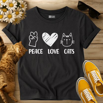 Peace Love Cats T-Shirt