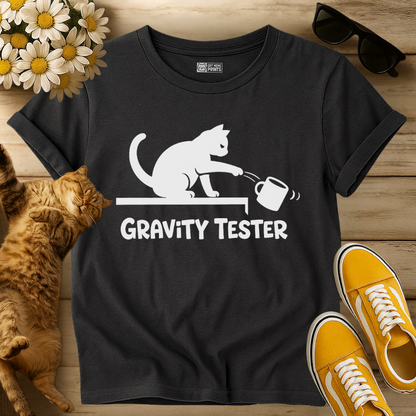 Funny Cat Gravity Tester T-Shirt