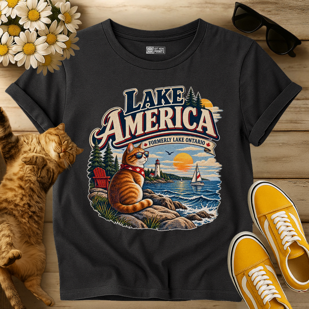 Lake America Cat T-Shirt