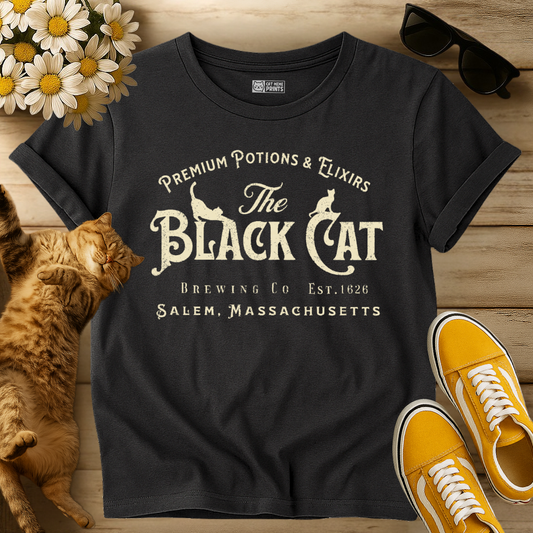 The Black Cat Witchy Salem Est 1626 T-Shirt