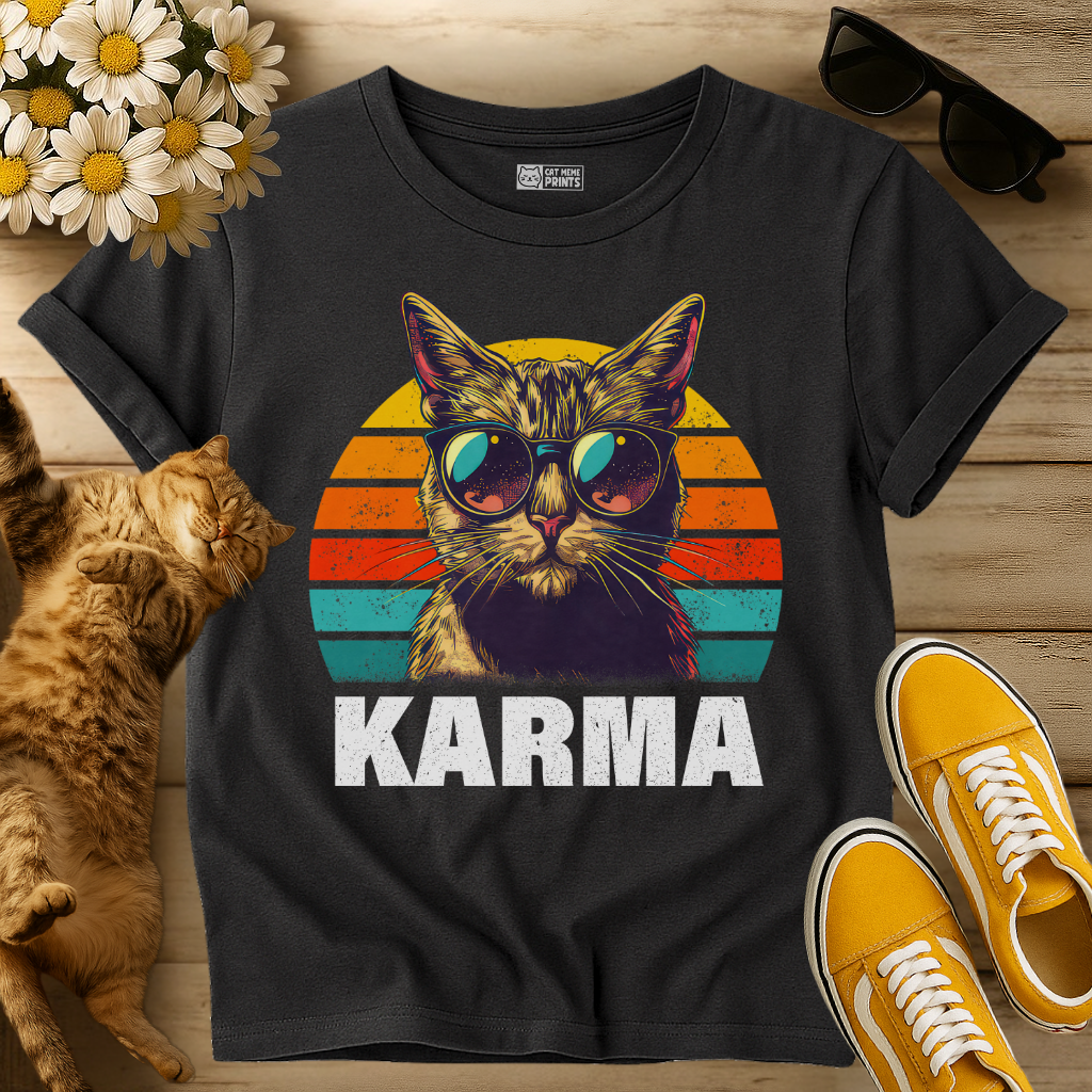 Cat Karma Vintage T-Shirt