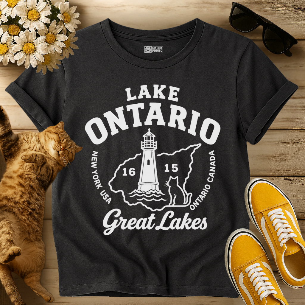 Lake Ontario Great Lakes 1615 Cat T-Shirt
