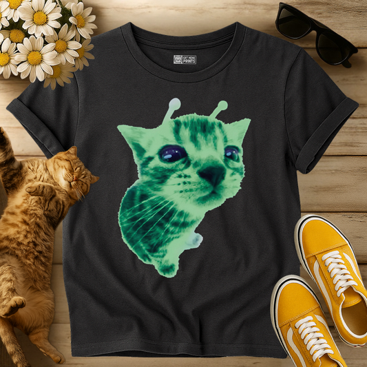 Gnarp Cat Aien Halloween T-Shirt