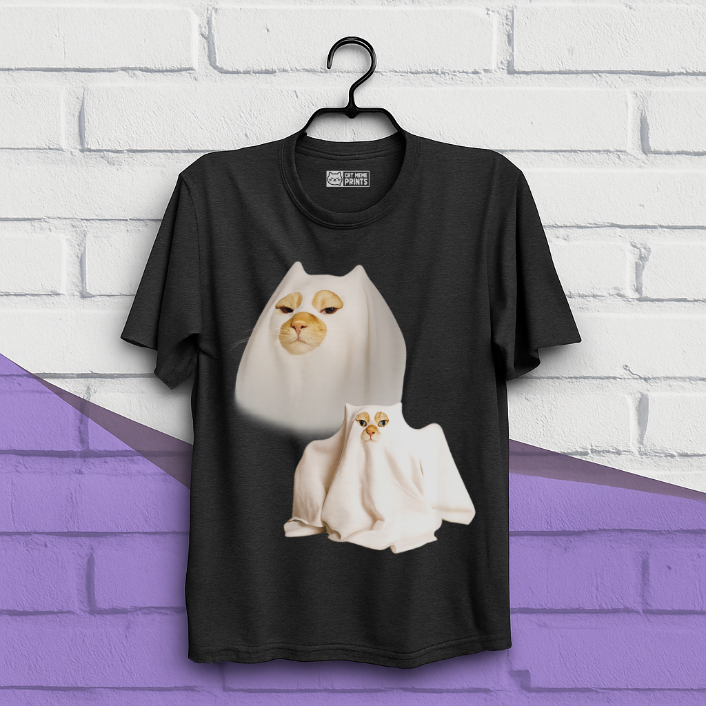 Ghost Cat Meme T-Shirt
