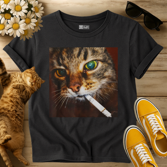 Cat Smoking Selfie T-Shirt