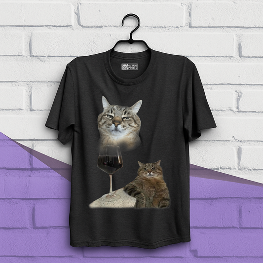 Cat Drinking Meme T-Shirt