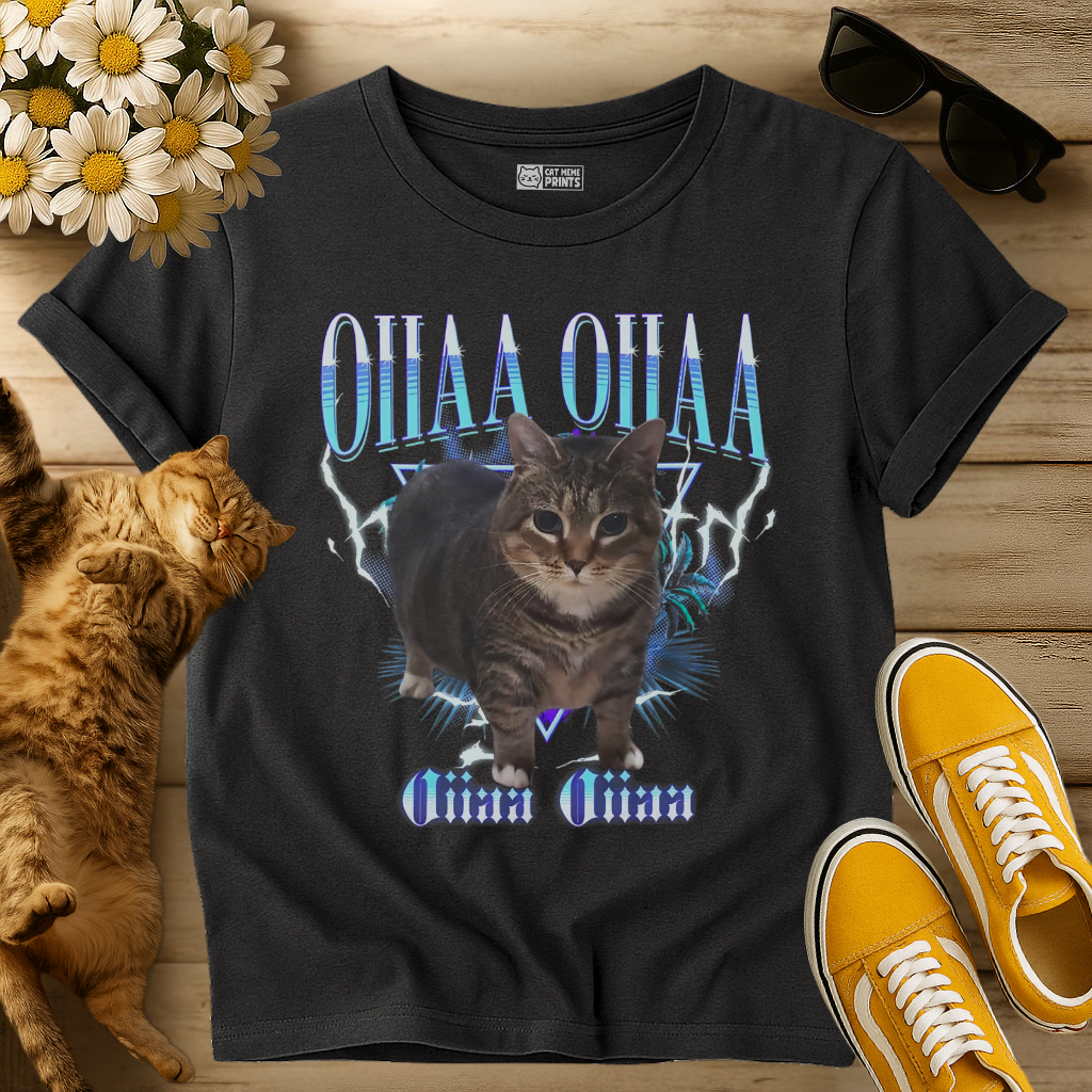 Spinning Cat Oiiaa Oiiaa T-Shirt