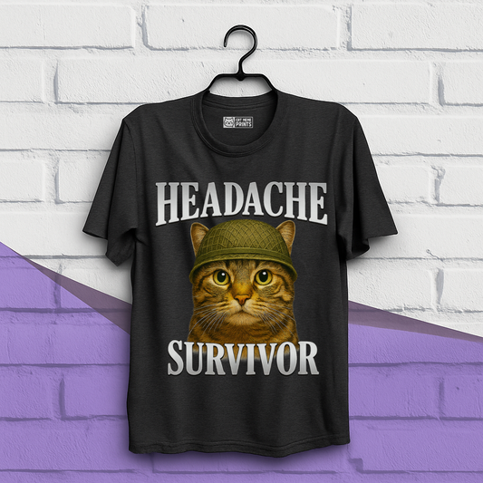 Headache Survivor Cat T-Shirt